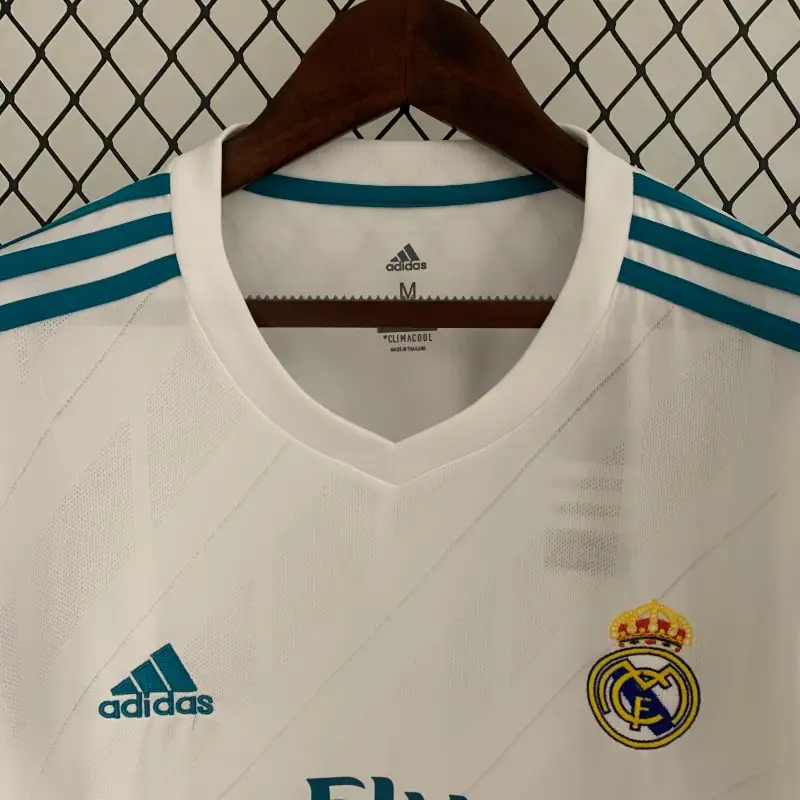 Real Madrid Home 2017-18 Full Sleeves Retro Jersey