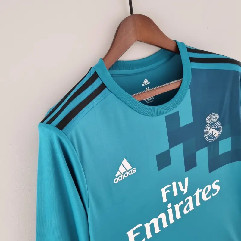 Real Madrid Third 2017-18 Full Sleeves Retro Jersey