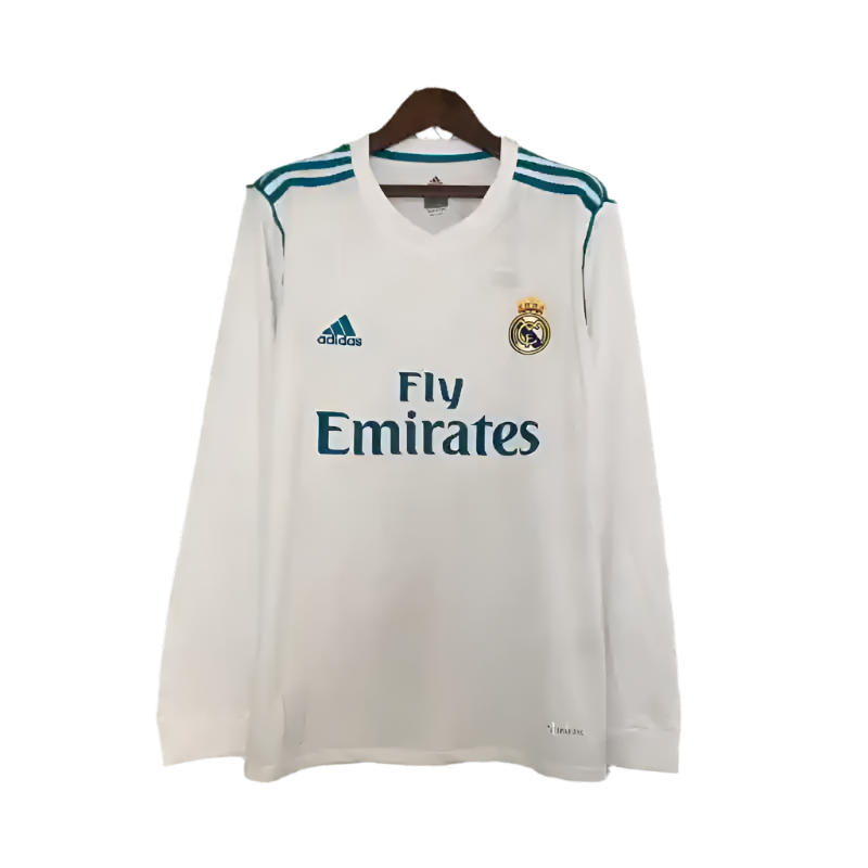 Real Madrid Home 2017-18 Full Sleeves Retro Jersey